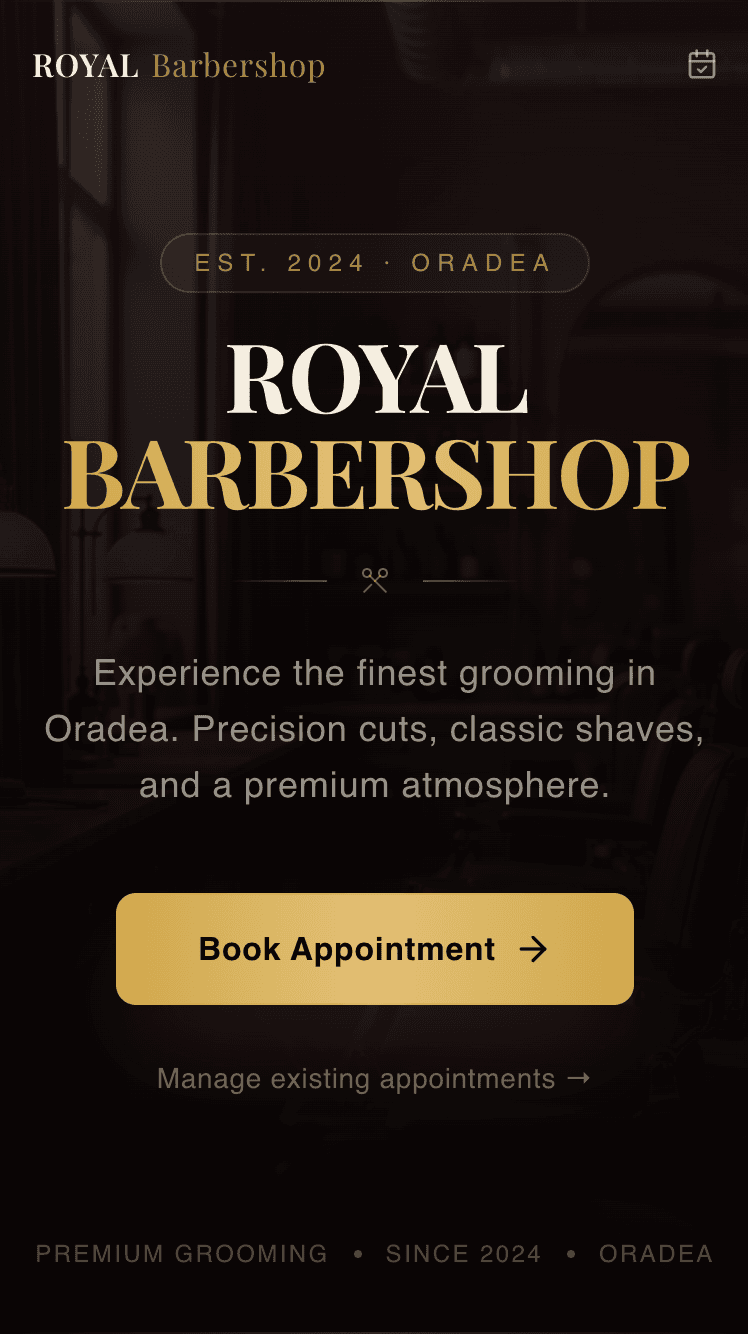 Barbershop Booking System